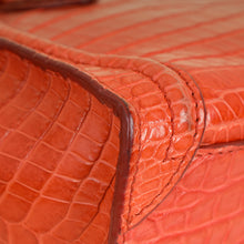 Celine Orange Crocodile Nano Luggage Bag