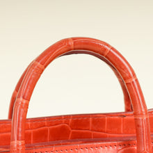 Celine Orange Crocodile Nano Luggage Bag