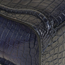 Celine Blue Crocodile Nano Luggage Bag