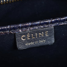Celine Blue Crocodile Nano Luggage Bag
