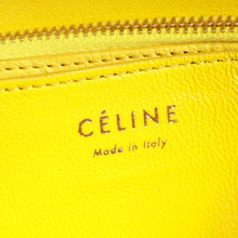 Celine Yellow Python Box Medium Shoulder Bag