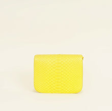 Celine Yellow Python Box Medium Shoulder Bag