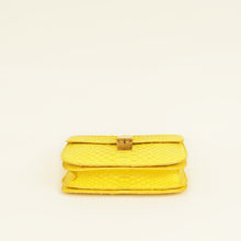 Celine Yellow Python Box Medium Shoulder Bag