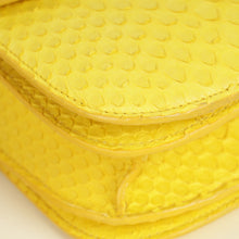 Celine Yellow Python Box Medium Shoulder Bag