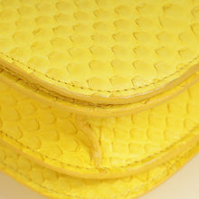 Celine Yellow Python Box Medium Shoulder Bag