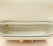 Celine White Teen Triomphe Shoulder Bag