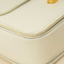 Celine White Teen Triomphe Shoulder Bag