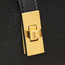 Celine Black 16 Pochette With Strap