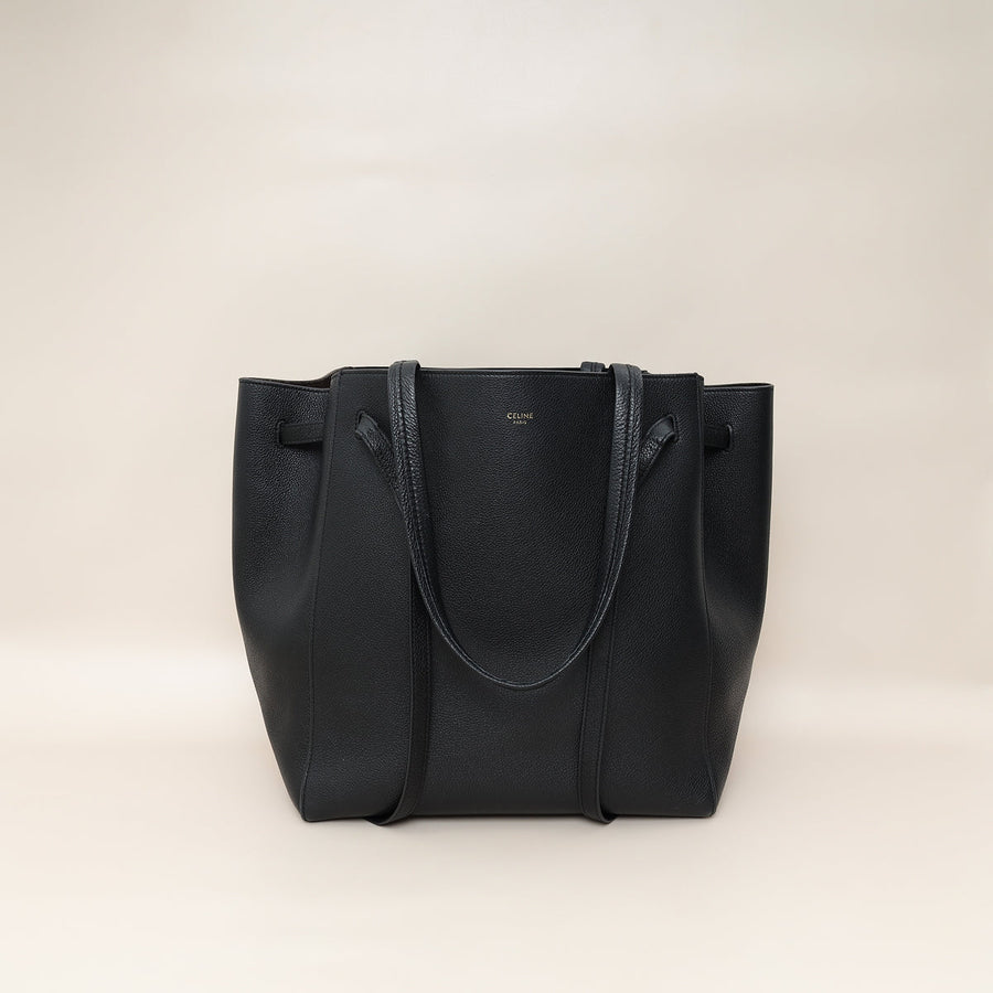 Celine Black Cabas Phantom Tote Small Bag