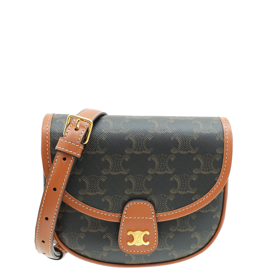 Celine Bicolor Mini Besace in Triomphe Crossbody Bag