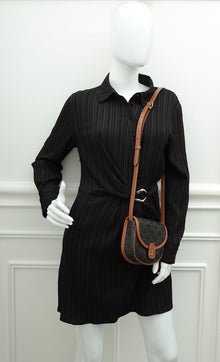 Celine Bicolor Mini Besace in Triomphe Crossbody Bag