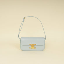 Celine Light Blue Triomphe Claude Shoulder Bag