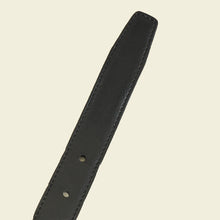 Celine Black Triomphe Belt 25mm Belt