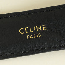 Celine Black Triomphe Belt 25mm Belt