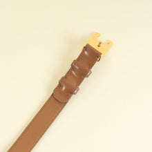 Celine Brown Bronz Triomphe 25mm Belt