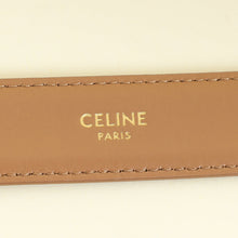 Celine Brown Bronz Triomphe 25mm Belt