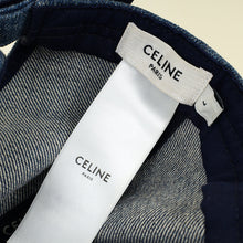 Celine Blue Denim Union Wash Triomphe Baseball Hat