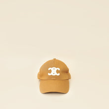 Celine Brown Tan Triomphe Baseball Cap Small Hat