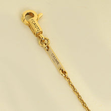 Celine Gold Triomphe Suspended Collar Necklace