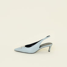 Celine Slate Blue Alma Slingback 36.5