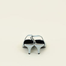 Celine Slate Blue Alma Slingback 36.5