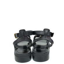 Celine Black Clea Triomphe Gladiator Sandal 37