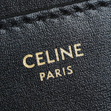 Celine Black Compact Wallet with Coin Triomphe
