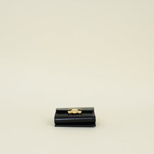 Celine Black Compact Wallet with Coin Triomphe