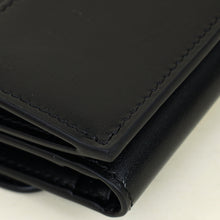 Celine Black Compact Wallet with Coin Triomphe