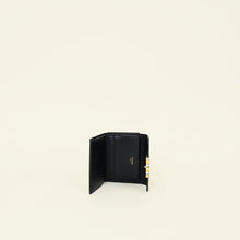 Celine Black Compact Wallet with Coin Triomphe