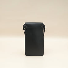Celine Black Phone Flap Pouch W/ Strap