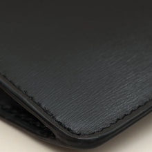 Celine Black Phone Flap Pouch W/ Strap