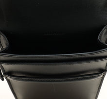 Celine Black Phone Flap Pouch W/ Strap