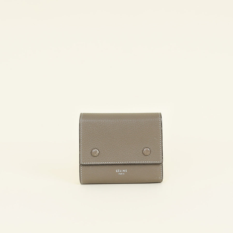 Celine Bicolor Trifold Compact Wallet