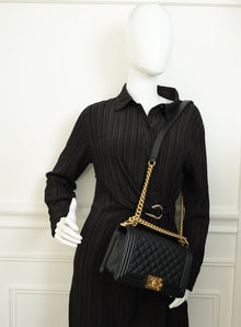Chanel Black Le Boy Medium Flap Bag