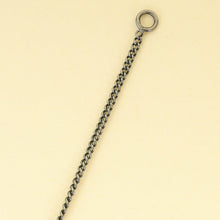 Chanel Black CC Enamel Pearl Drop Chain Necklace