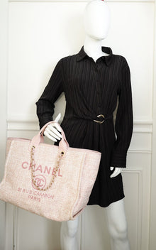 Chanel Pink Deauville Tote Bag
