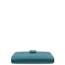 Chanel Teal CC Timeless French Wallet