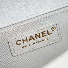 Chanel Pale Grey Le Boy Medium Flap Bag
