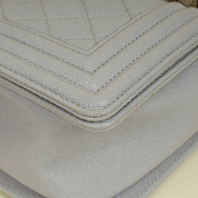 Chanel Pale Grey Le Boy Medium Flap Bag