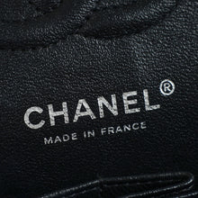 Chanel Black CC Classic Metallic Double Flap Small Bag