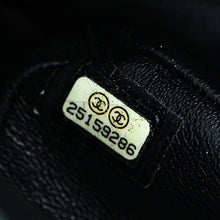 Chanel Black CC Classic Metallic Double Flap Small Bag