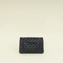Chanel Black CC Classic Metallic Double Flap Small Bag