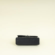 Chanel Black CC Classic Metallic Double Flap Small Bag