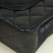 Chanel Black CC Classic Metallic Double Flap Small Bag