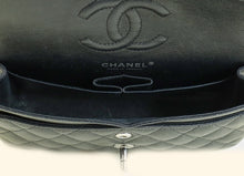 Chanel Black CC Classic Metallic Double Flap Small Bag