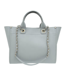 Chanel Grey CC Deauville Studded Medium Tote Bag