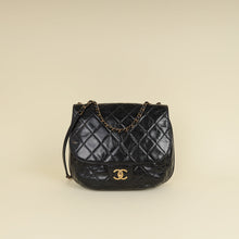 Chanel Black CC Bubble Large Messenger Flap Bag