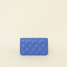 Chanel Blue CC Flap Phone Case with Chain