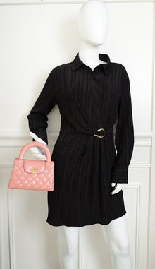 Chanel Pink Coral CC Mini Kelly Shopping Bag
